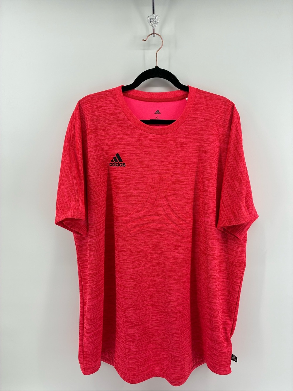 Adidas Men's Red/Pinkish T-Shirt